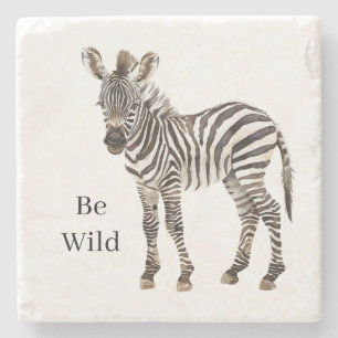 Posavasos De Piedra Animal de safari cebra