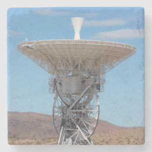 Posavasos De Piedra Antena de Dish Espacial Profunda Apolo