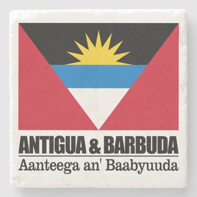 Posavasos De Piedra Antigua y Barbuda (Anverso)