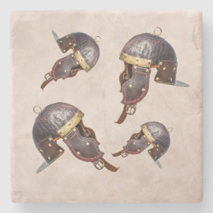 Posavasos De Piedra Antiguo casco militar romano