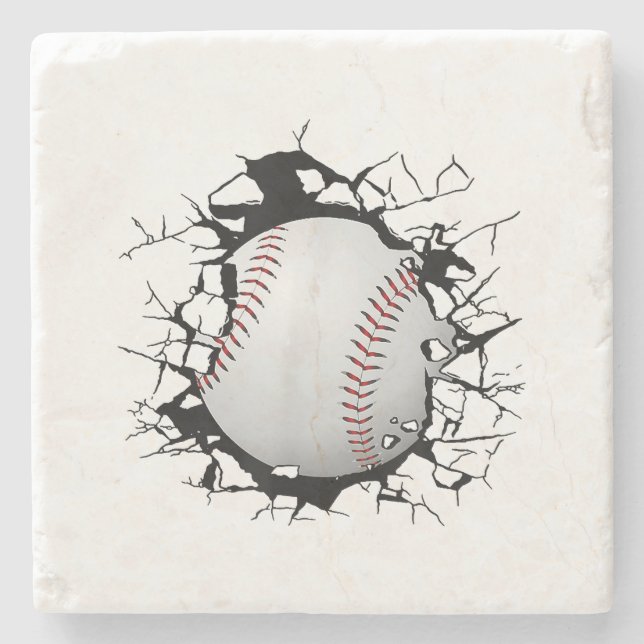 Posavasos De Piedra Aparato de béisbol - Béisbol (Anverso)
