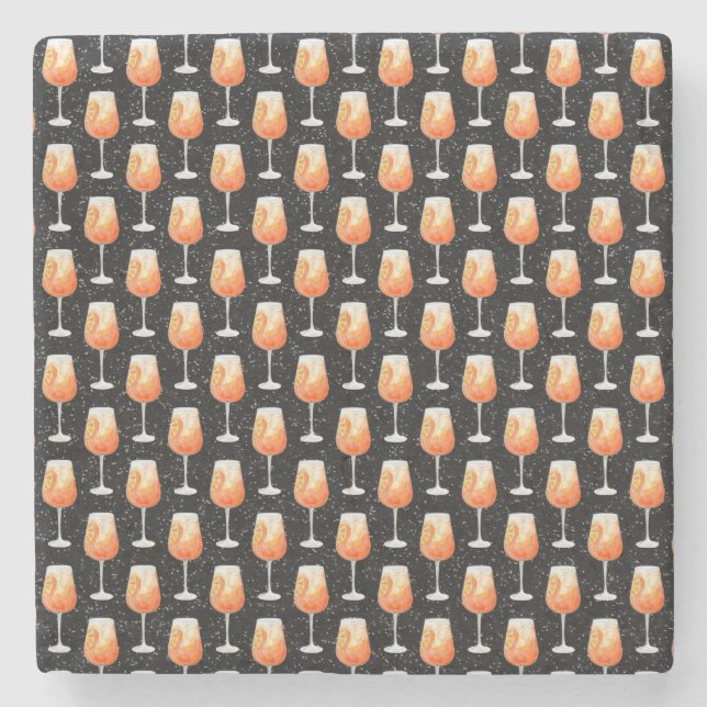 Posavasos De Piedra Aperol Spritz Pattern (Anverso)