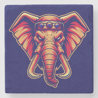 Posavasos De Piedra Apex Pachyderm - Edición Azul Marino y Naranja