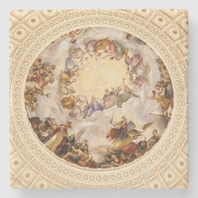 Posavasos De Piedra Apoteosis de Washington (Anverso)
