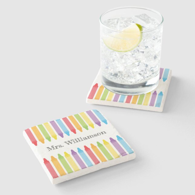 Posavasos De Piedra Apreciación personalizada de los maestros del Rain (Lateral)