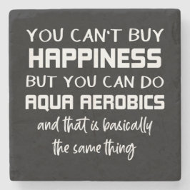 Posavasos De Piedra Aqua Aerobics es Felicidad Aerobic Agua Graciosa