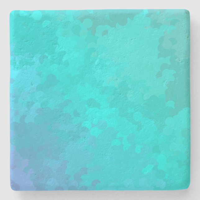 Posavasos De Piedra Aqua Ombre (Anverso)