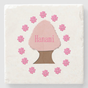 Posavasos De Piedra Árbol de cerezas japonés Hanami