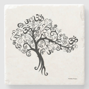 Posavasos De Piedra Árbol de OM