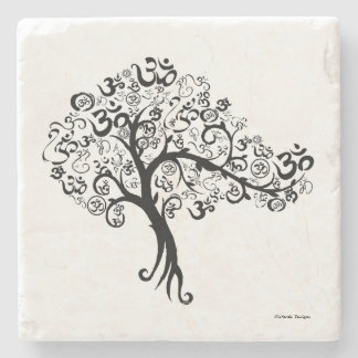 Posavasos De Piedra Árbol de OM