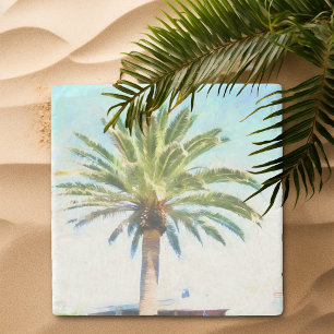 Posavasos De Piedra Árbol de palmas SoCal