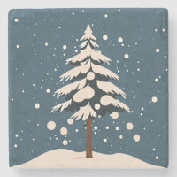 Árbol De Pino Bajo Nieve Caída