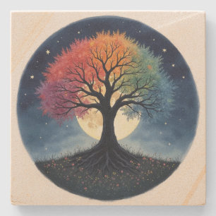 Posavasos De Piedra Árbol de vida