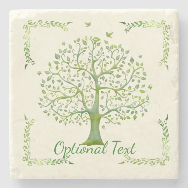 Posavasos De Piedra Árbol de vida (Anverso)