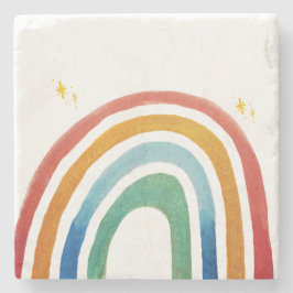 Posavasos De Piedra Arcoíris Mágico