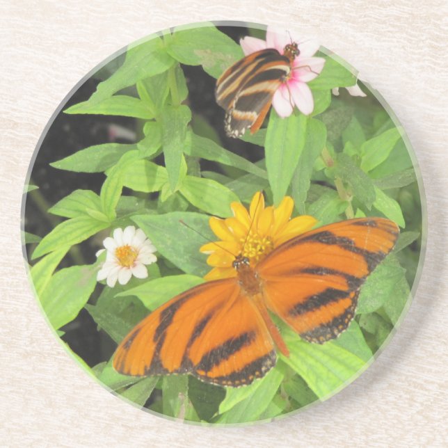 Posavasos de Piedra Arenisca Mariposas (Frente)