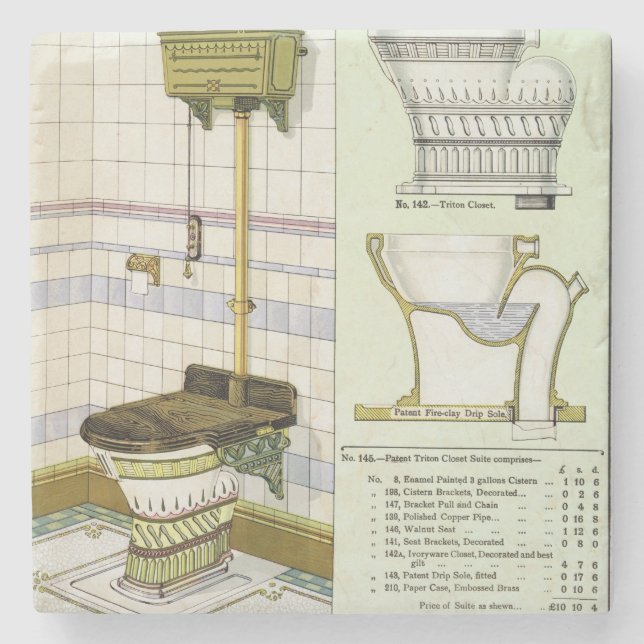 Posavasos De Piedra Armario de Tritón de un catálogo de las mercancías (Anverso)