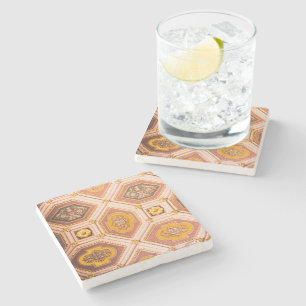 Posavasos De Piedra Arquitectura húngara rosa amarilla