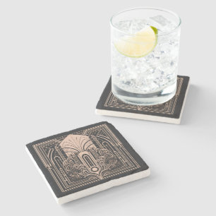Posavasos De Piedra Art Deco