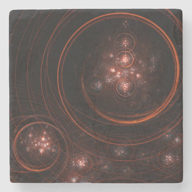 Posavasos De Piedra Arte abstracto de Starlight (Anverso)