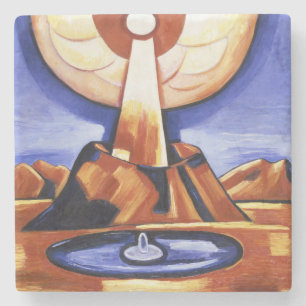 Posavasos De Piedra Arte abstracto vintage de Marsden Hartley Yliaster