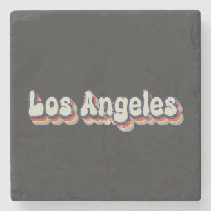 Posavasos De Piedra Arte Clásico de la Ciudad del Cromo de Los Ángeles