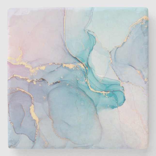 Posavasos De Piedra Arte con tinta de alcohol  (Anverso)