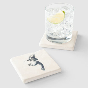 Posavasos De Piedra Arte de hip hop de Guay