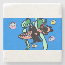 Posavasos De Piedra arte de lucio del norte