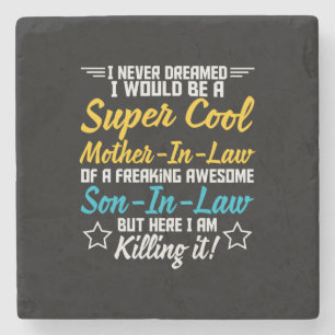 Posavasos De Piedra Arte de madre Super Cool Suegra