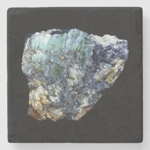 Posavasos De Piedra Arte de mármol de cristal verde inspirado en la Ti
