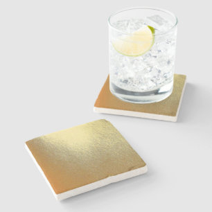 Posavasos De Piedra Arte de oro brillante