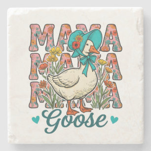 Posavasos De Piedra Arte de palabras de Mamá gansa adorable