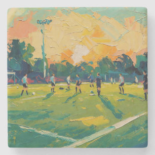 Posavasos De Piedra Arte del Fútbol (#2)