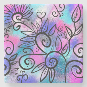 Posavasos De Piedra Arte divertido de pájaros