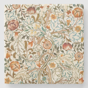 Posavasos De Piedra Arte floral vintage de acanto de William Morris
