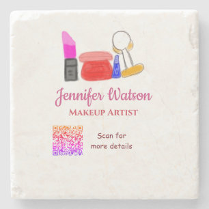 Posavasos De Piedra artista de maquillaje agregar nombre sitio web cor