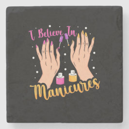 Posavasos De Piedra Artista De Uñas Cree En Manicuras