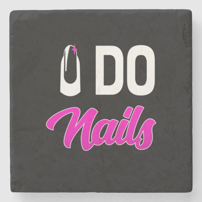 Posavasos De Piedra Artista de uñas Do Nails (Anverso)