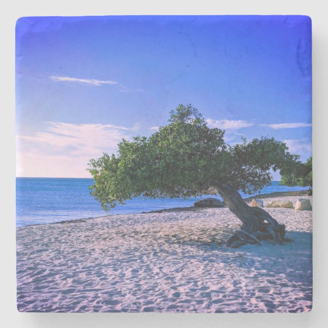 Posavasos De Piedra Aruba Stone Coaster (Anverso)