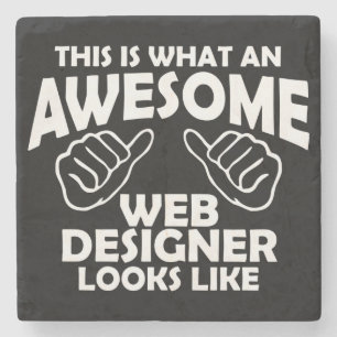 Posavasos De Piedra Así es como se ve un diseñador web increíble