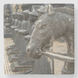 Posavasos De Piedra Asia, Vietnam. Figuras y estatuas de caballos