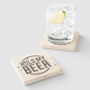 Posavasos De Piedra Asimiento divertido de la cita de la cerveza mi