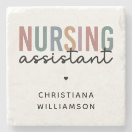 Posavasos De Piedra Asistente de Enfermería Personalizada