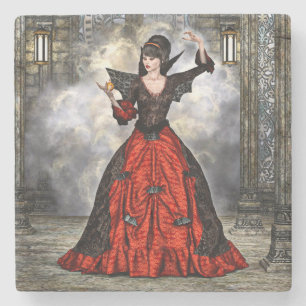 Posavasos De Piedra Asistente para mujeres