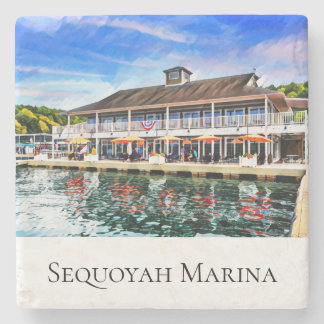 Posavasos De Piedra Astillero de piedra de la marina de Sequoyah