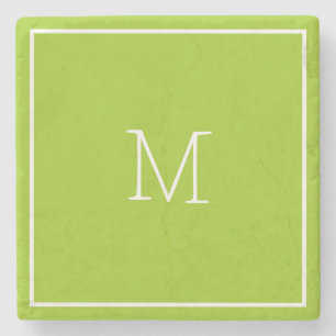 Posavasos De Piedra Ataradora de piedra verde aguacate