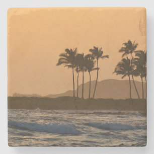 Posavasos De Piedra Atardecer en Kauai Hawaii