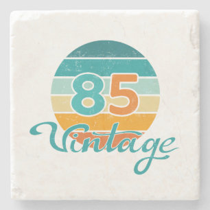 Posavasos De Piedra Atardecer Retro 85 Vintage Deteriorado