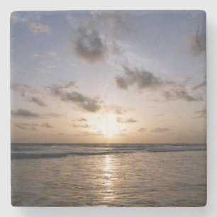 Posavasos De Piedra Atardecer sobre el mar Árabe